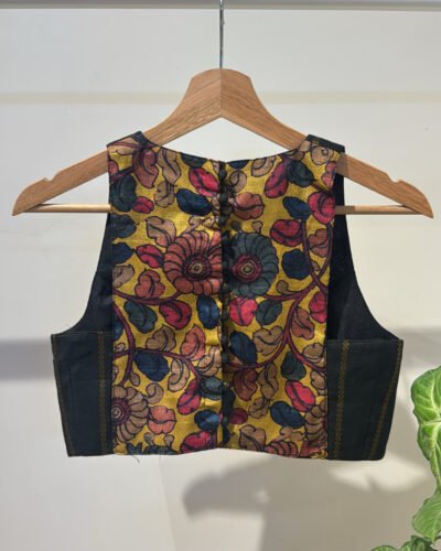 Madhurai cotton with Kalamkari.