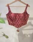 Pink Brocade Corset.