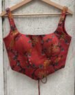 Printed Kalamakari soft cotton corset.