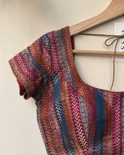 SIZE 32- MULTI-COLOR BROCADE ANTIQUE ZARI.