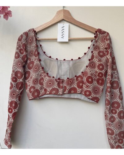 SIZE 36 RUST AND BEIGE.