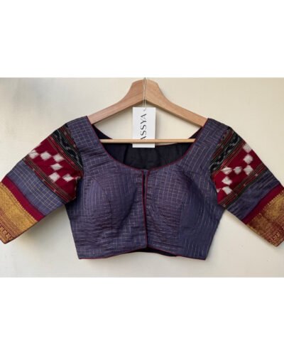 SIZE 32- CHECKS AND IKKAT PATCH.