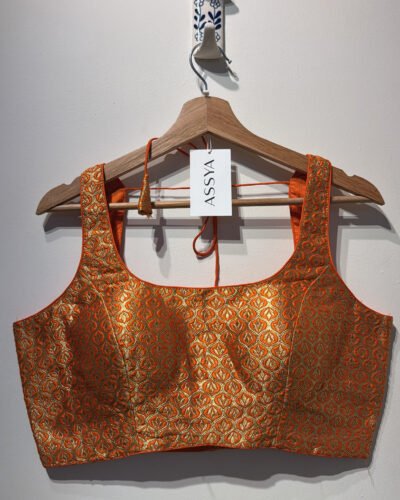 SIZE 40 ORANGE BROCADE