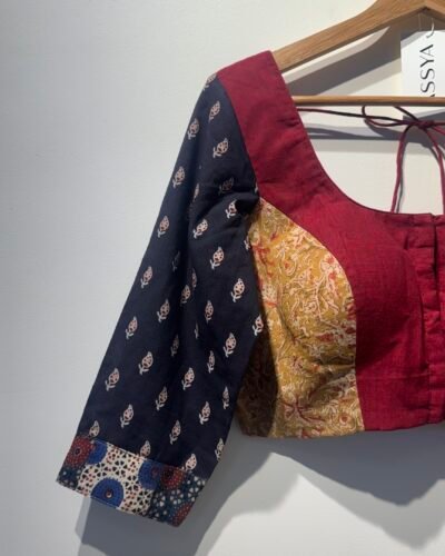 SIZE-36 PATCH WORK BLOUSE.