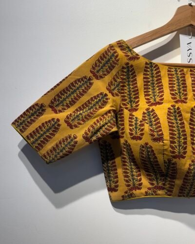 SIZE-34 AJRAKH YELLOW.