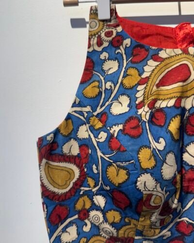 HAND-PAINTED KALAMKARI WITH GAJJI SILK.